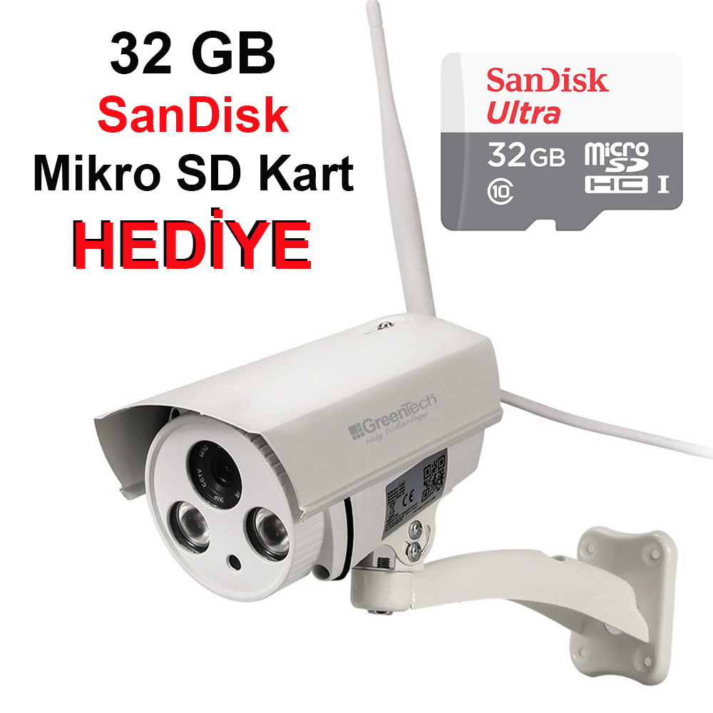 GREENTECH GT-IP57HD WI-FI DIŞ MEKAN IP KAMERA